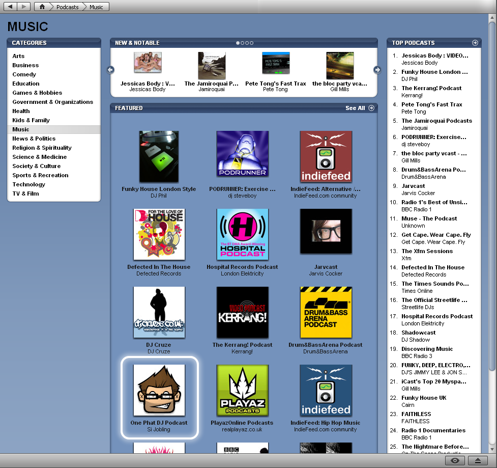 One Phat DJ is a Featured Music Podcast